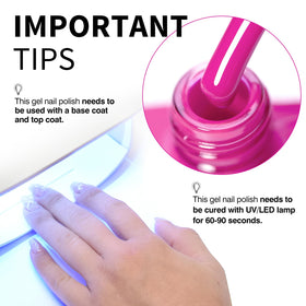 CANNI Bright Coral Pink Gel Nail Polish 9ml applied on nails