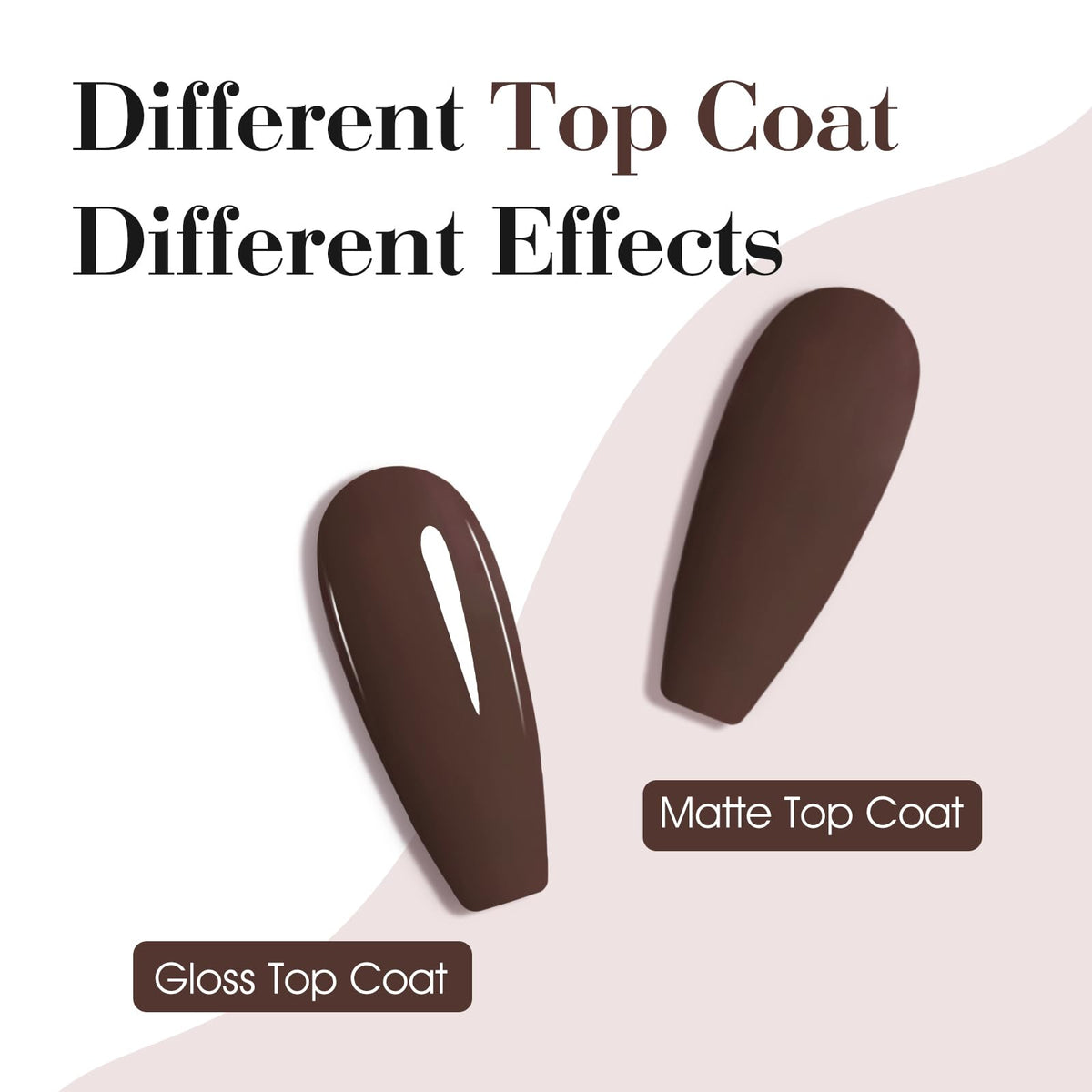 CANNI Brown Gel Nail Polish application on nails