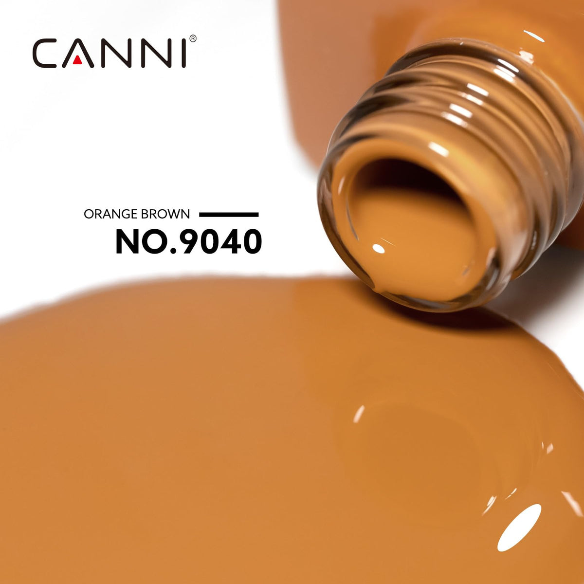 CANNI Brown Gel Nail Polish bottle showing accurate colour
