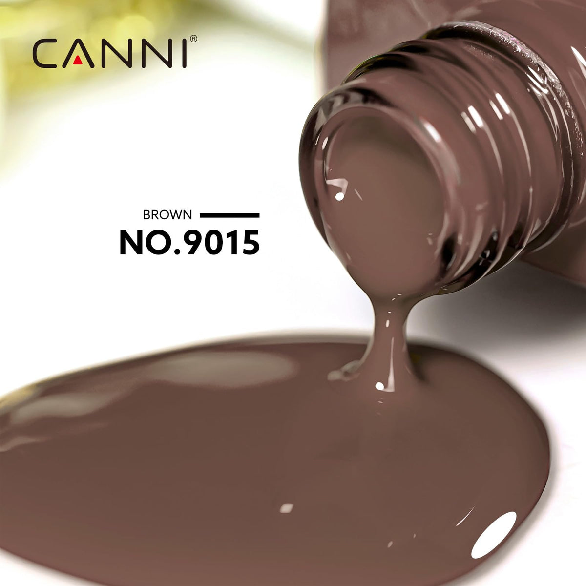 CANNI Brown Gel Nail Polish bottle side view