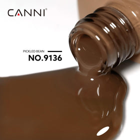 CANNI Brown Gel Nail Polish bottle side view