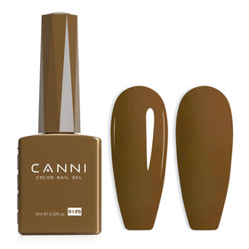 CANNI Brown Gel Nail Polish front view in colour bottle