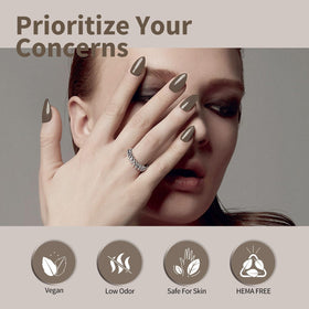 CANNI Brown Gel Nail Polish packaging details