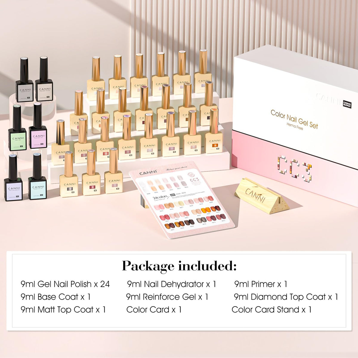 CANNI CC3 Jelly Gel Nail Polish application on nails