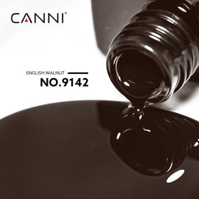 CANNI Dark Brown Gel Nail Polish applied on nails