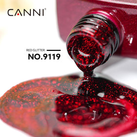 CANNI Dark Burgundy Gel Nail Polish bottle side view