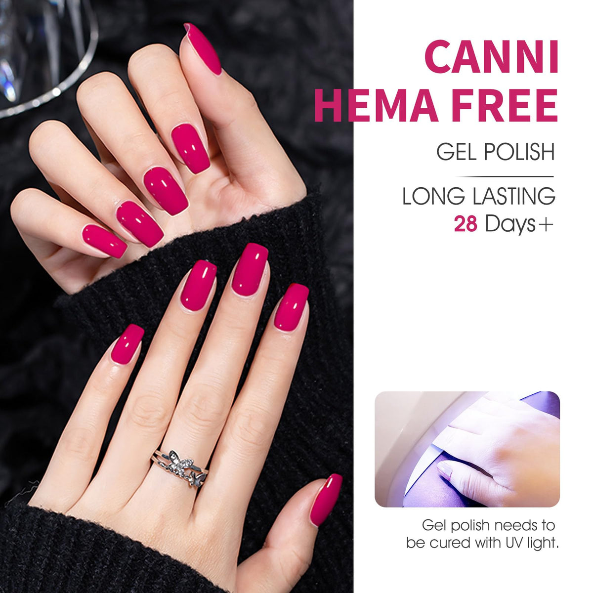 CANNI Gel Nail Polish application process