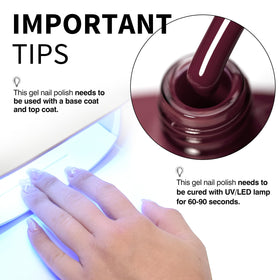 CANNI gel nail polish application process with brush