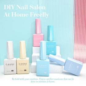 CANNI Gel Nail Polish bottles showing pastel colours