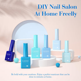 CANNI Gel Nail Polish bottles with 3D crystal labels