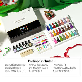 CANNI Gel Nail Polish Set 30Pcs close-up of colour bottles