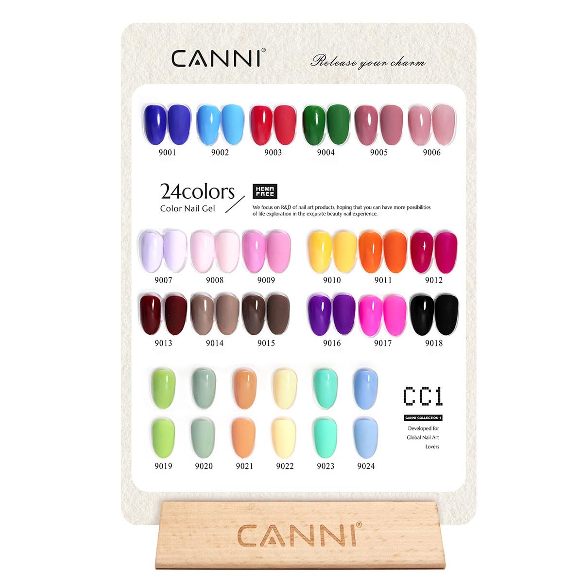 CANNI Gel Nail Polish Set 30Pcs showing various colour options