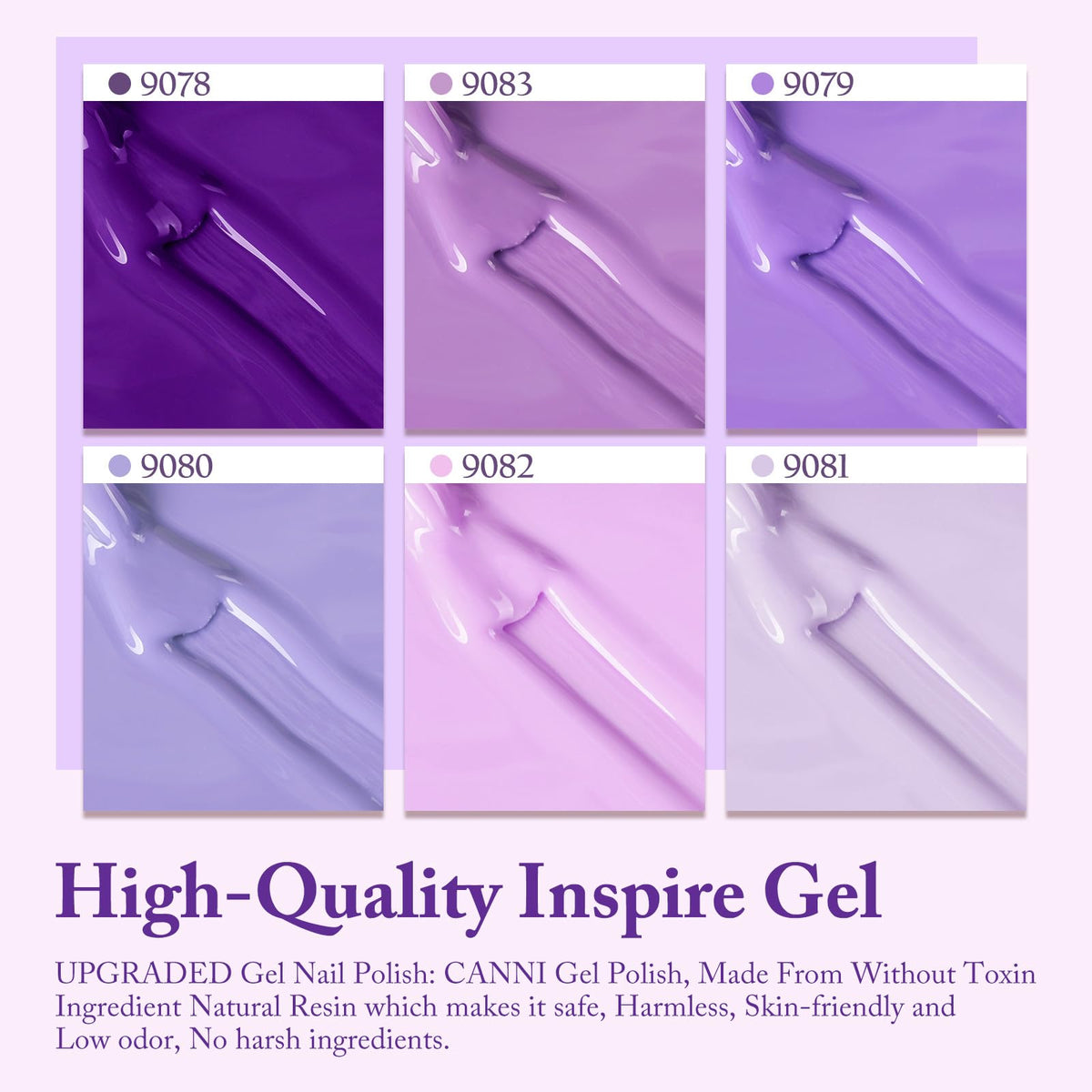 CANNI Gel Nail Polish showing colour-coded bottles