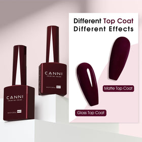 CANNI gel polish bottle displayed with nail art accessories