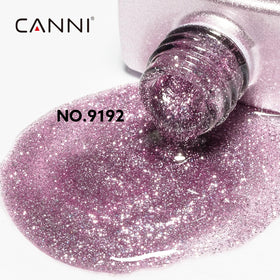 CANNI Glitter Purple Gel Nail Polish bottle with glitter