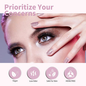 CANNI Glitter Purple Gel Nail Polish packaging