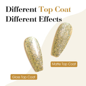 CANNI Gold Gel Nail Polish application on nails