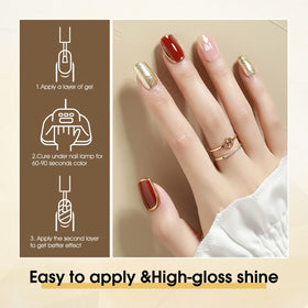 CANNI Gold Gel Nail Polish packaging display