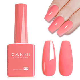 CANNI Grapefruit Pink Gel Nail Polish 9ml front view