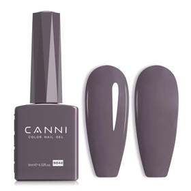 CANNI Grey Gel Nail Polish dark grey bottle front view