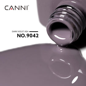 CANNI Grey Gel Nail Polish dark grey bottle side view