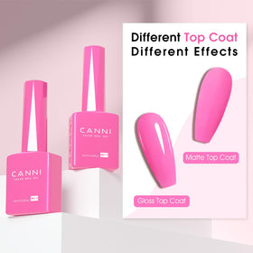 CANNI Hot Pink Gel Nail Polish 9ml with nail art accessories