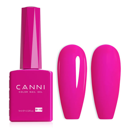 CANNI Hot Pink Gel Nail Polish front view with vibrant colour