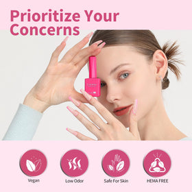 CANNI Hot Pink Gel Nail Polish packaging display