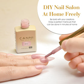 CANNI Jelly Nude Pink Gel Nail Polish close-up of gel texture