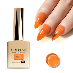 CANNI Jelly Orange Gel Nail Polish front view in colour bottle