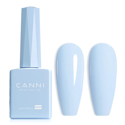 CANNI Light Blue Gel Nail Polish front view with colour bottle