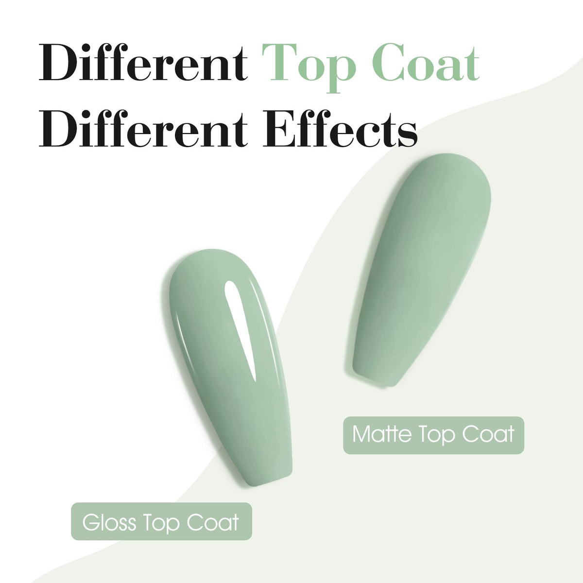 CANNI Light Green Gel Nail Polish sage green application on nails