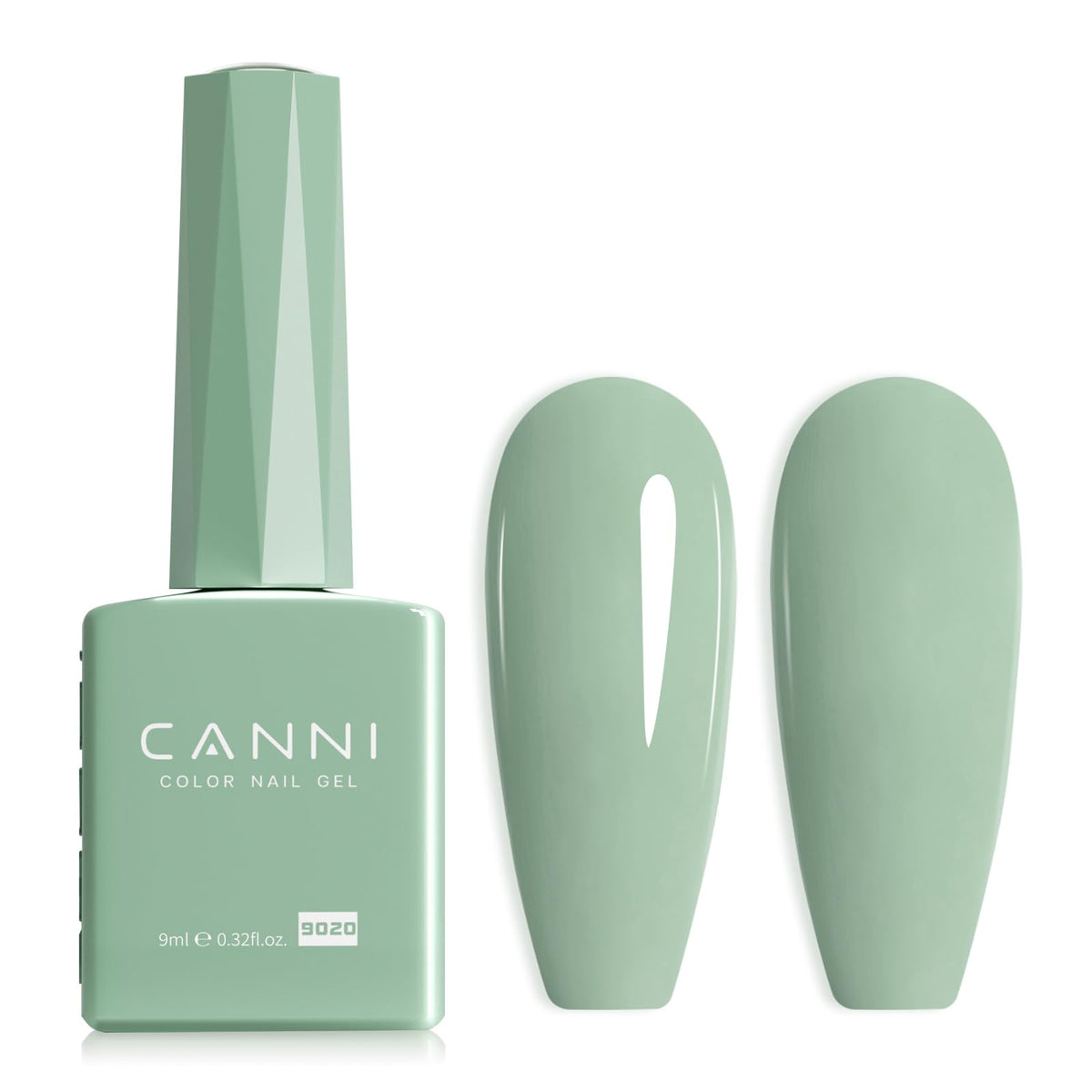 CANNI Light Green Gel Nail Polish sage green bottle front view