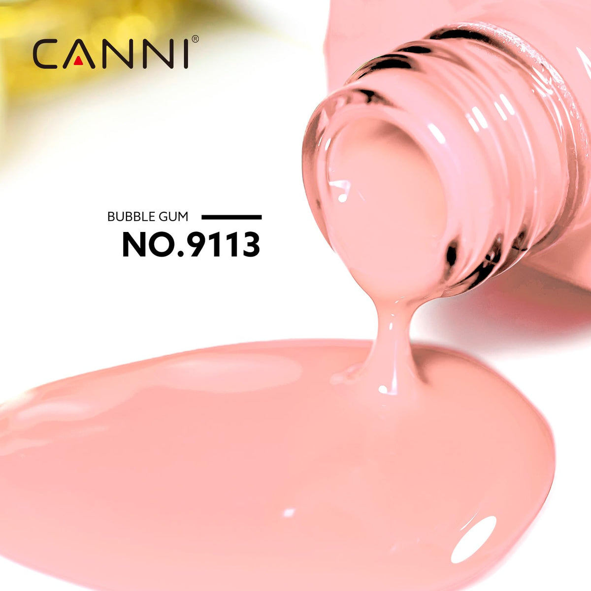 CANNI Light Pink Gel Nail Polish application on nails