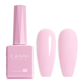 CANNI Light Pink Gel Nail Polish front view with colour bottle