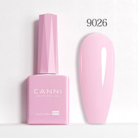 CANNI Light Pink Gel Nail Polish on a manicure table