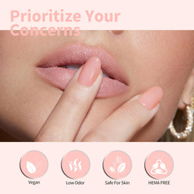 CANNI Light Pink Gel Nail Polish showing high gloss finish
