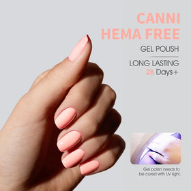 CANNI Light Pink Gel Nail Polish side view showing bottle design