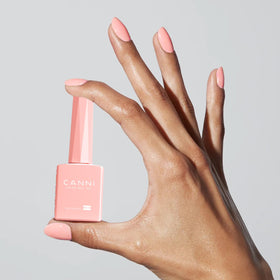 CANNI Light Pink Gel Nail Polish with base and top coat
