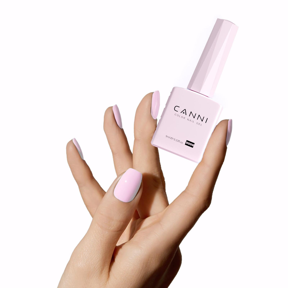 CANNI Light Pink Gel Nail Polish with UV lamp