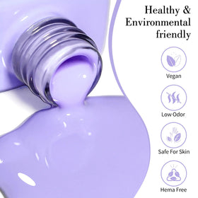 CANNI Light Purple Gel Nail Polish bottle with brush