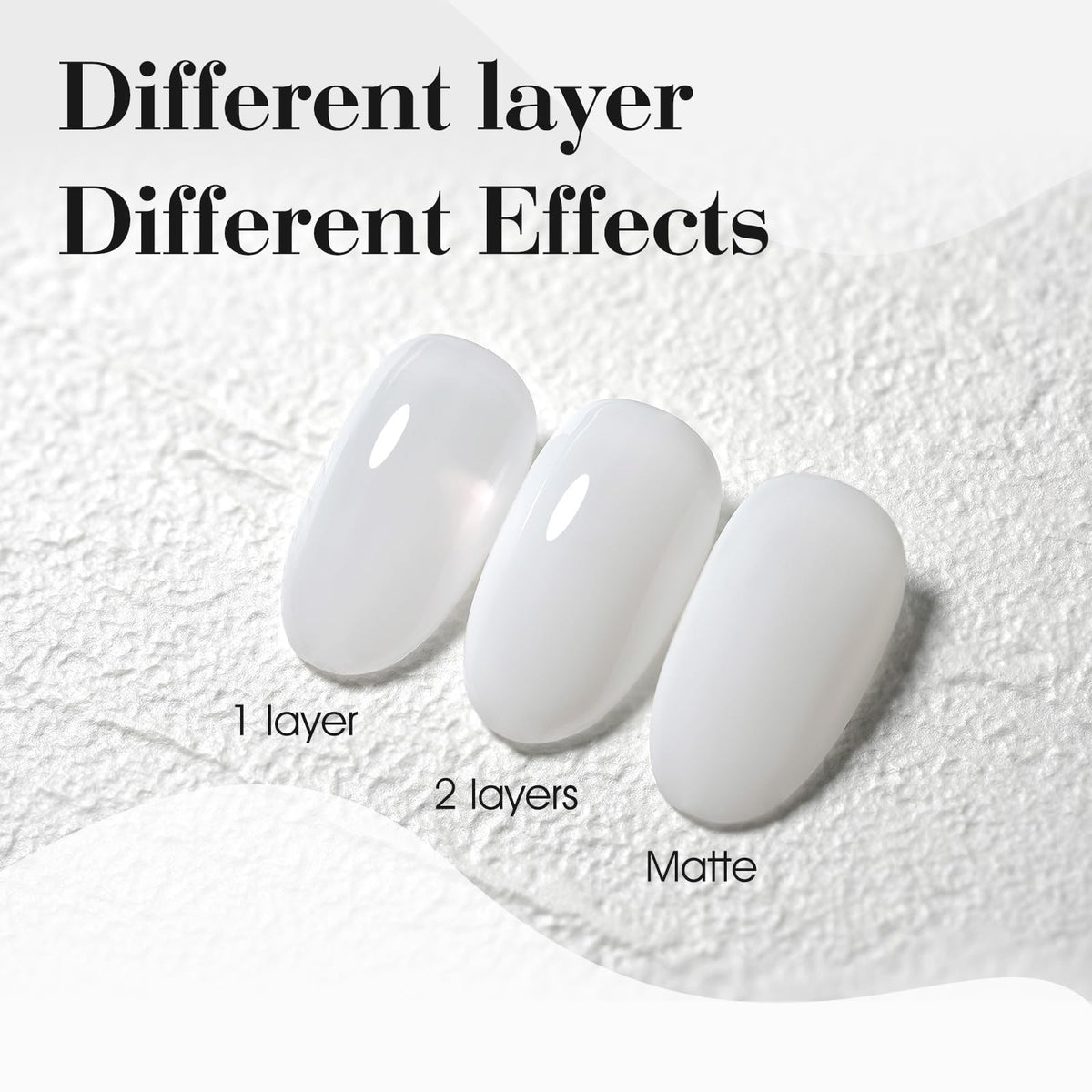 CANNI Milky White Gel Nail Polish application on nails