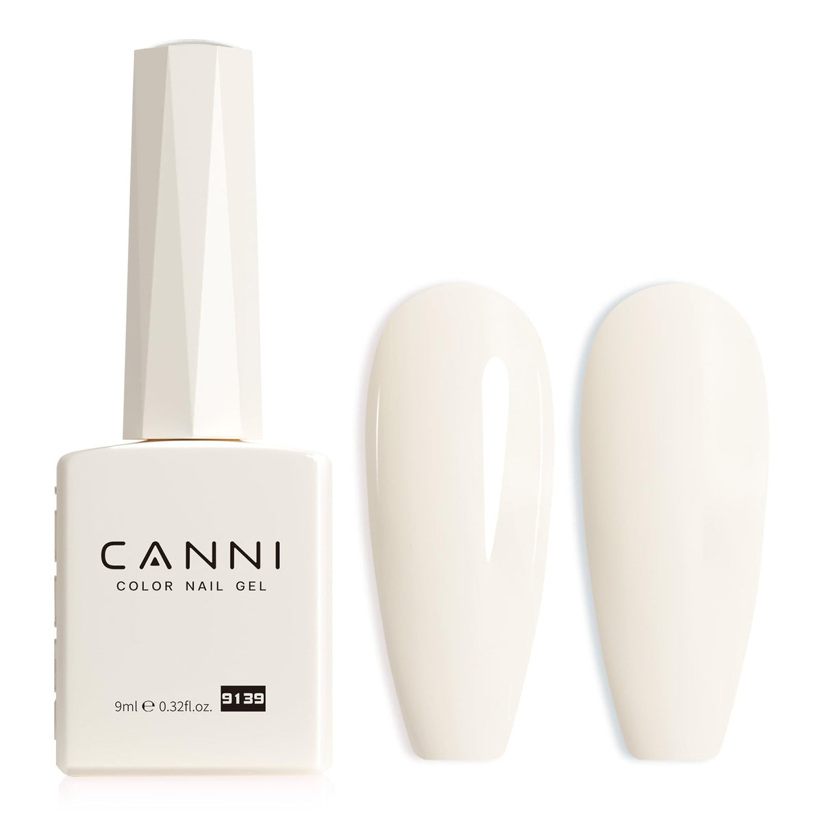 CANNI Milky White Gel Nail Polish front view