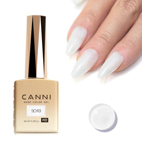 CANNI Milky White Gel Nail Polish front view in colour bottle