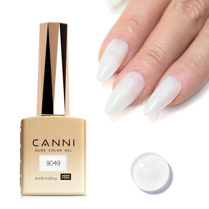 CANNI Milky White Gel Nail Polish front view in colour bottle
