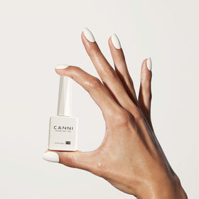 CANNI Milky White Gel Nail Polish with UV lamp