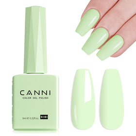 CANNI Mint Green Gel Nail Polish 9ml front view
