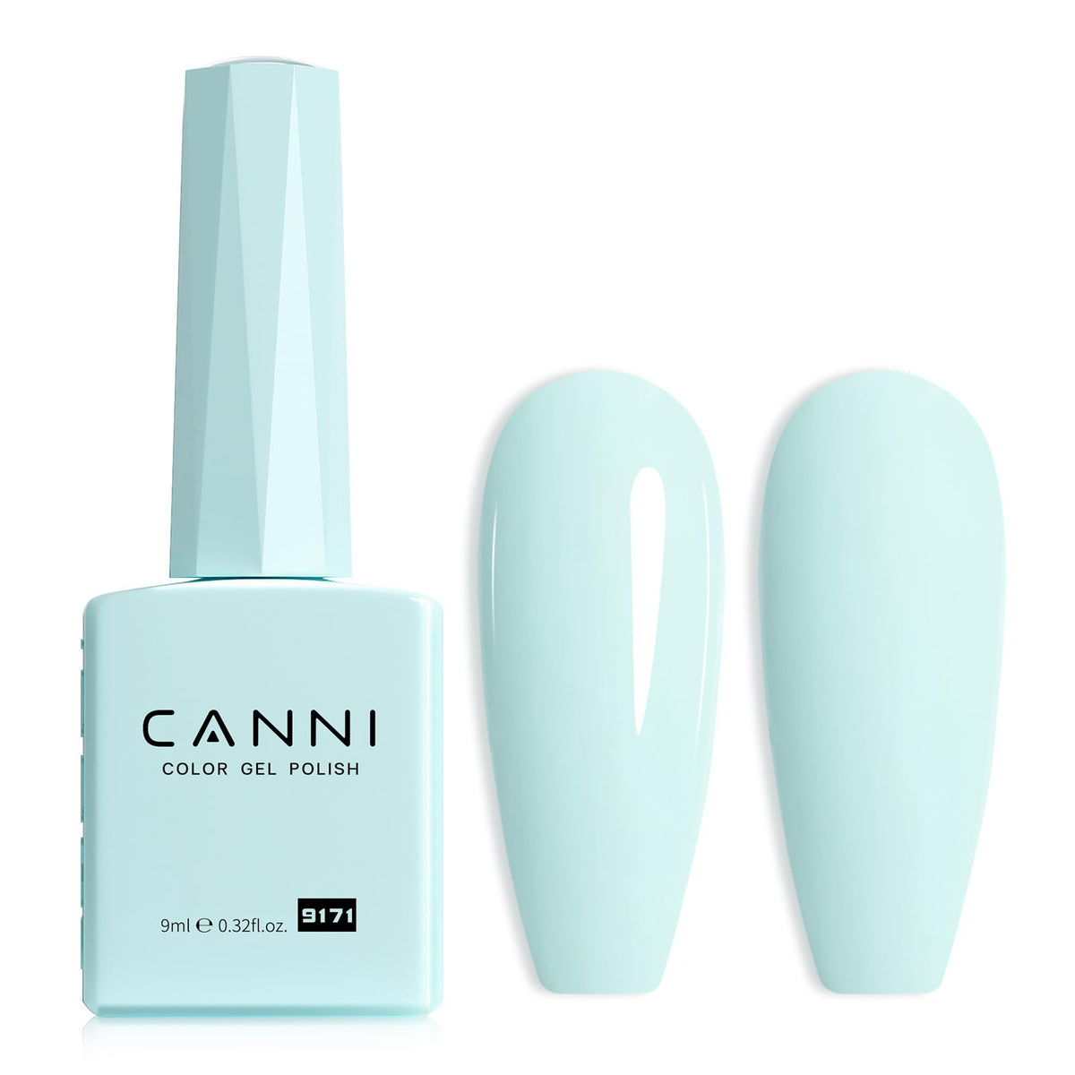 CANNI Mint Green Gel Nail Polish bottle front view