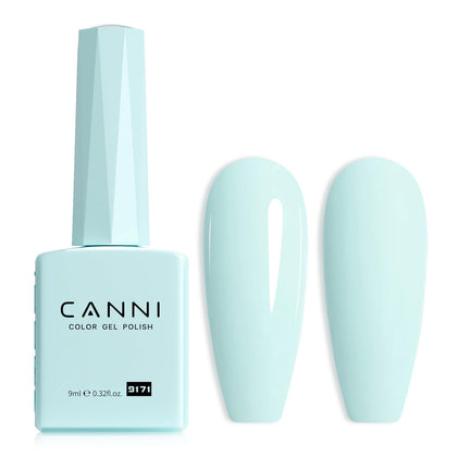 CANNI Mint Green Gel Nail Polish bottle front view