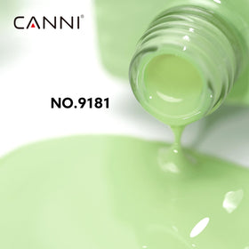 CANNI Mint Green Gel Nail Polish bottle side view